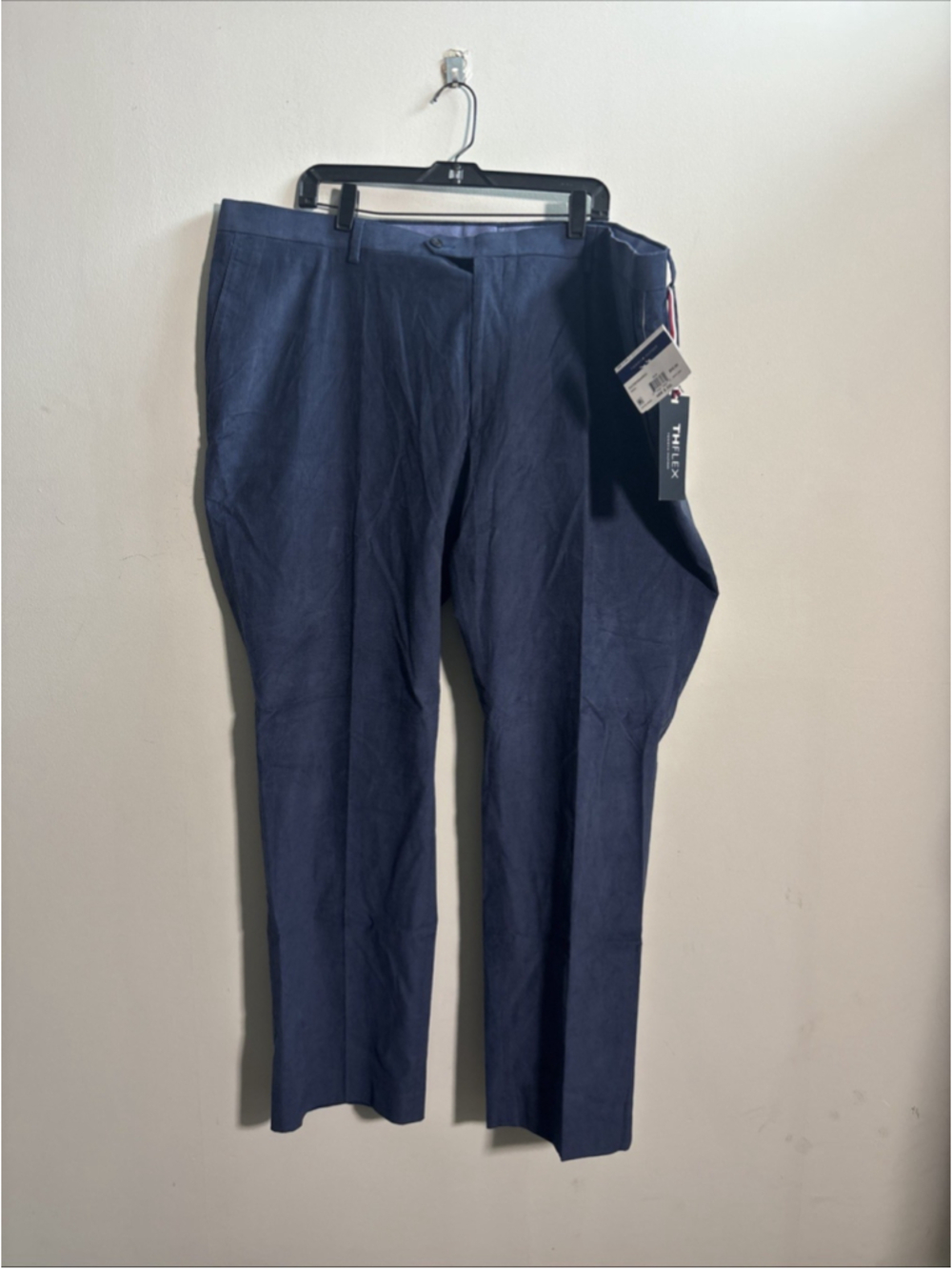 NEW MEN’S TOMMY HILFIGER HALL CORDUROY DRESS PANTS BLUE SIZE 48 WAIST 48x32